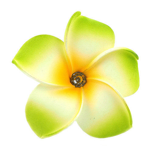 Hawaian Style Green Flower Hair Clip