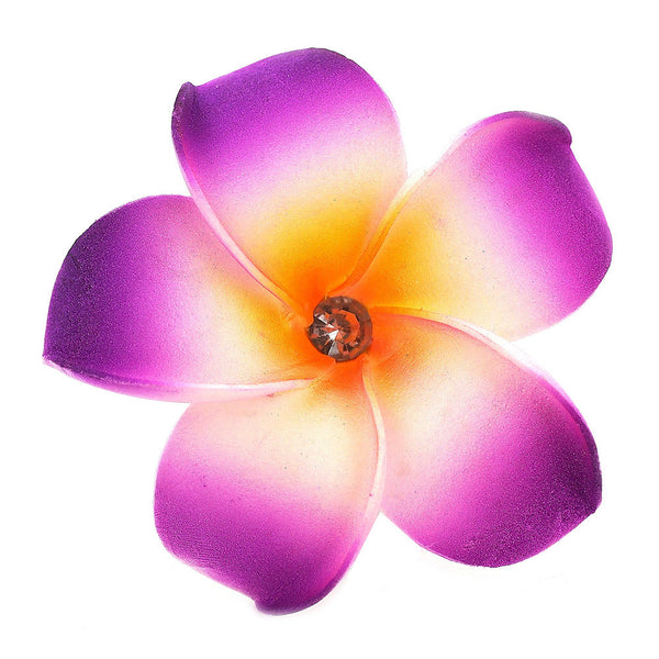Hawaian Style Purple Flower Hair Clip