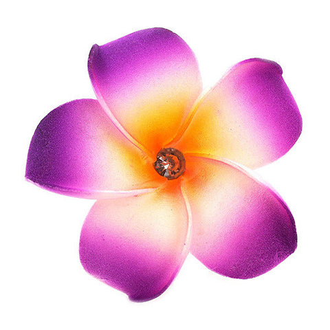 Hawaian Style Purple Flower Hair Clip