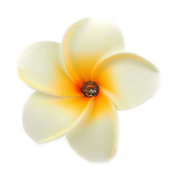 Hawaian Style White Flower Hair Clip