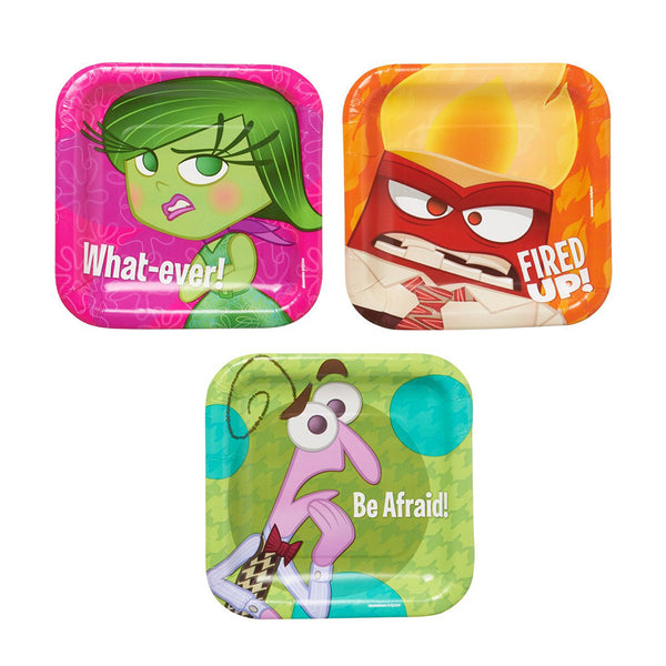 Inside Out Character Authentic Licensed 8 Dessert Plates 7"