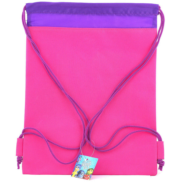 Inside Out Character Licensed Pink Drawstring Bag