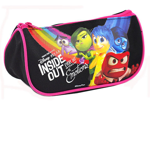 Inside Out Authentic Licensed Multi Purpose Triangle Style Black Pencil Case