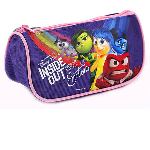 Inside Out Authentic Licensed Multi Purpose Triangle Style Purple Pencil Case
