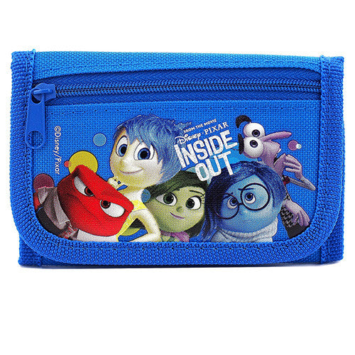 Inside Out Blue Trifold Wallet