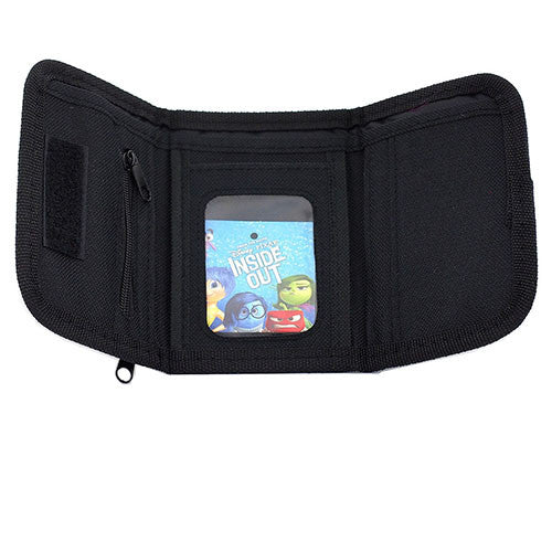 Inside Out Black Trifold Wallet