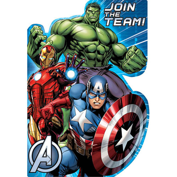 Avengers invitation card