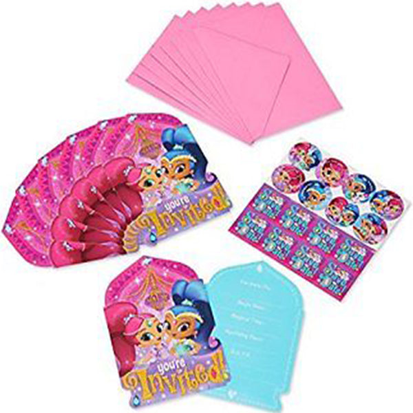 Shimmer and Shine invitation card