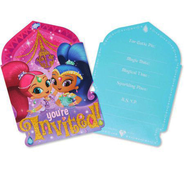 Shimmer and Shine invitation 
