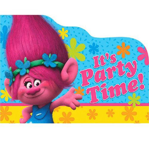 Trolls party supplies Invitation Cards