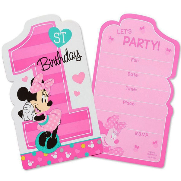 Minnie Mouse invitations