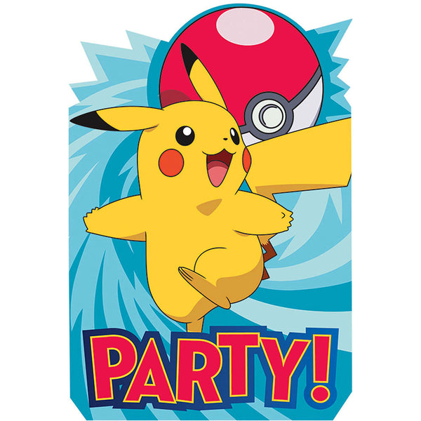 Pokemon invitation cards