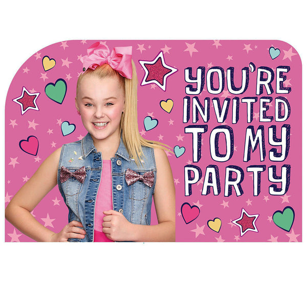 Jojo Siwa invitation cards