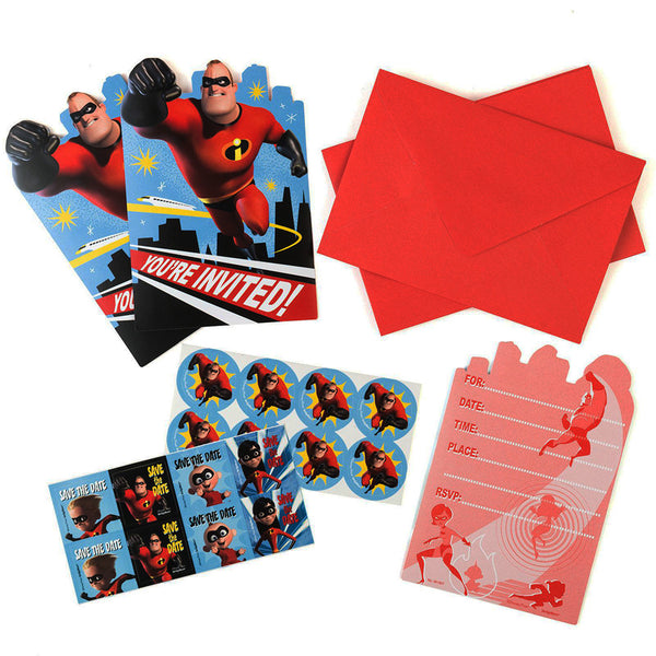 Incredibles invitation card