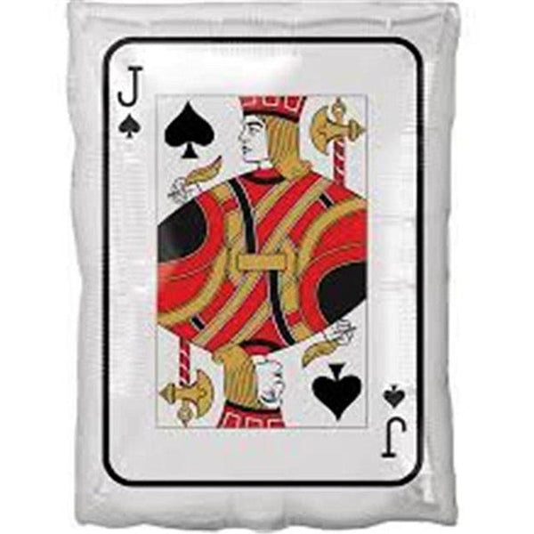 3 Roll the Dice Jack And The Queen Card Foil Balloons 18"