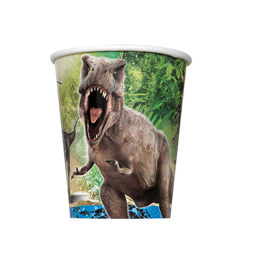 Jurassic World 8 Paper Cups 9oz