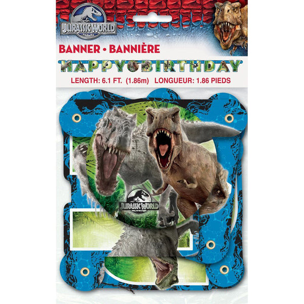 Jurassic World Happy Birthday Banner 6.1 ft