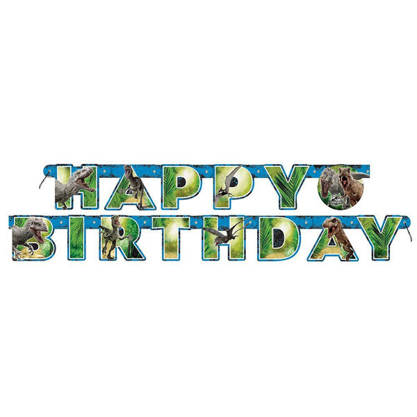 Jurassic World Happy Birthday Banner 6.1 ft