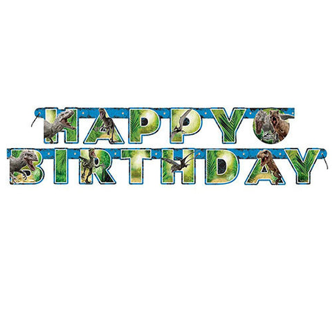 Jurassic World Happy Birthday Banner 6.1 ft