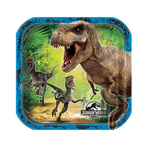 Jurassic World 8 Dessert Paper Plates 7"