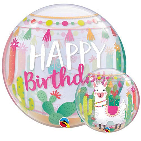 LLama Birthday Bubble Balloon 22"