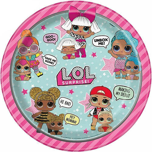 LOL Surprise Luncheon Plates 9"