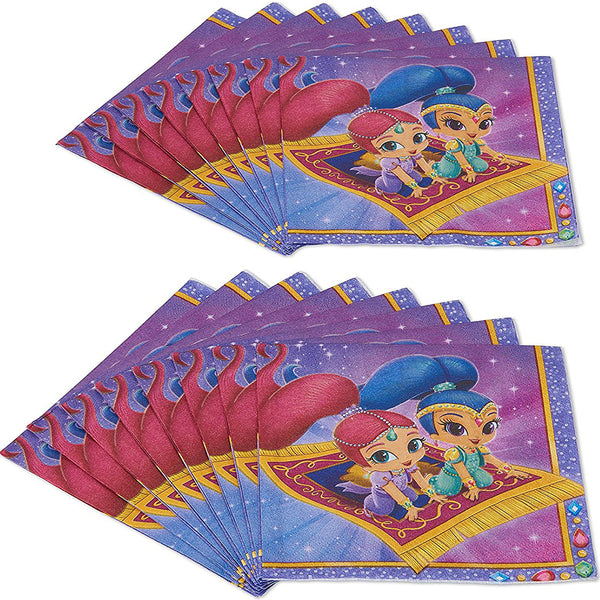 Shimmer and Shine napkins