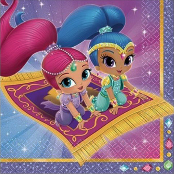 Shimmer and Shine napkins