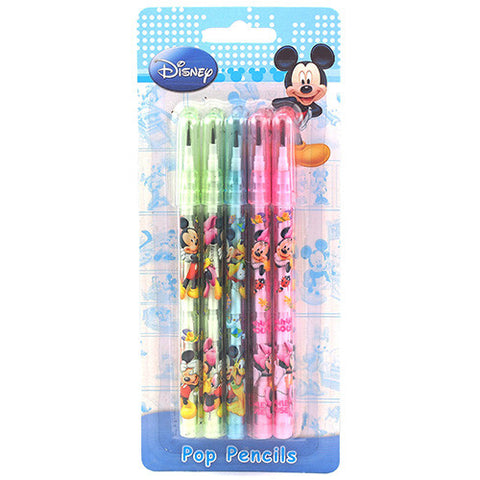 Mickey Mouse and Friends Character 10 Pop Mechanical Pencils Pack