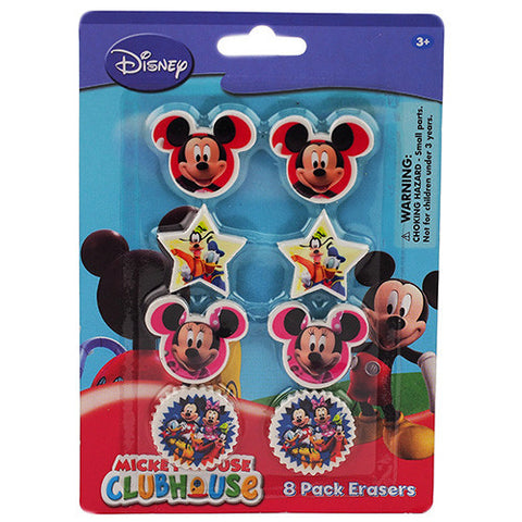 Mickey Mouse and Friends Character 8 Small Beautiful Shaped Licensed Erasers Pack