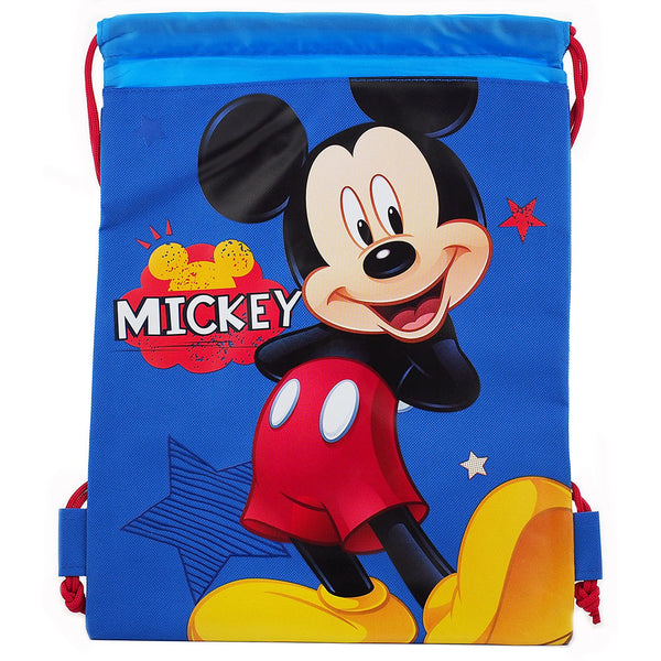 Mickey Mouse Character Licensed Blue Drawstring Bag