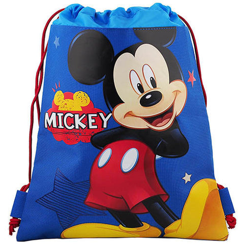 Mickey Mouse Character Licensed Blue Drawstring Bag