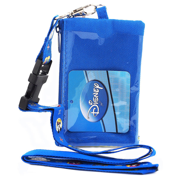 Mickey Mouse Blue Lanyard with Detachable Coin Purse