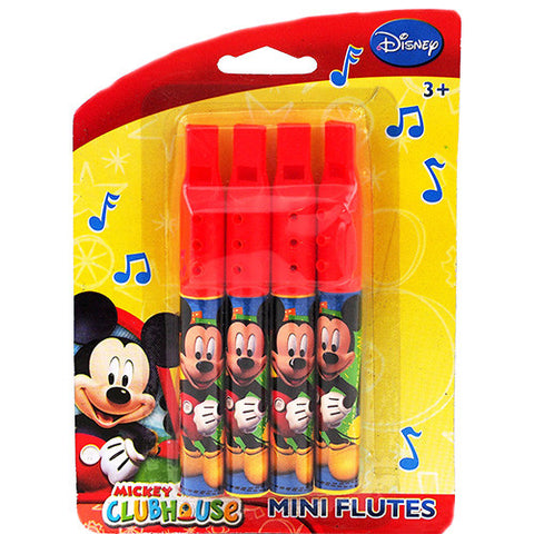 Mickey Mouse Character Authentic Licensed Red Mini Flutes for Party Favor