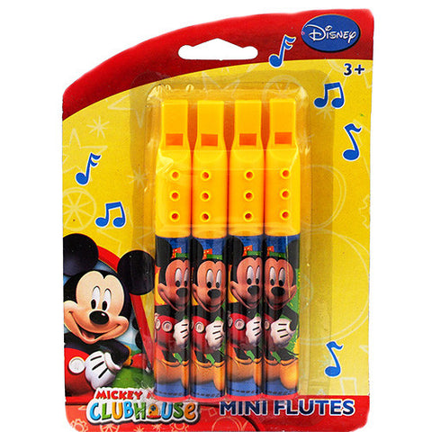 Mickey Mouse Character Authentic Licensed Yellow Mini Flutes for Party Favor
