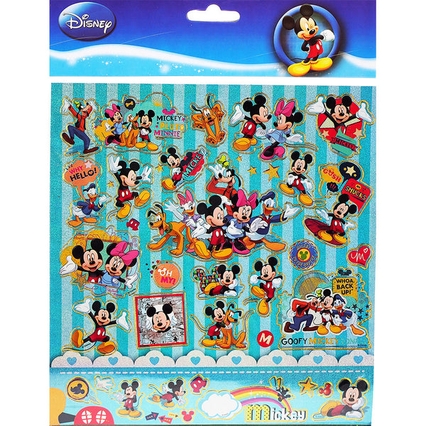 Mickey And Minnie Mouse Authentic Licensed 12 Sheets of Stickers
