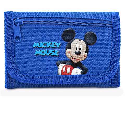 Mickey Mouse Authentic Licensed Blue Trifold Wallet