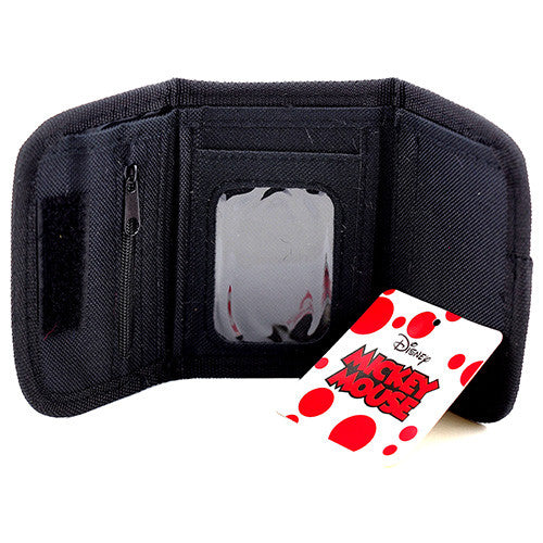 Mickey Mouse Authentic Licensed Black Trifold Wallet