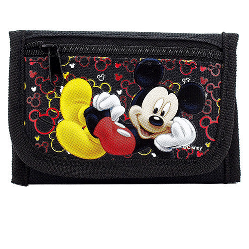 Mickey Mouse Authentic Licensed Black Trifold Wallet