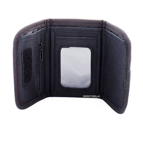 Mickey Mouse Character Black Gold Trifold Wallet