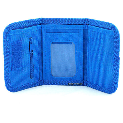 Mickey Mouse Character Blue Trifold Wallet