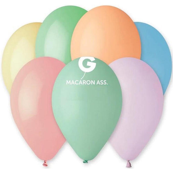 50 Gemar Macaron Assortment Balloons 12"