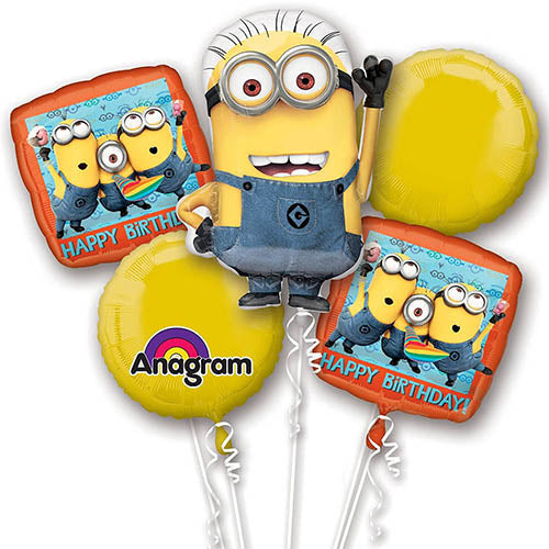 Despicable Me Minions Foil Balloon Bouquet