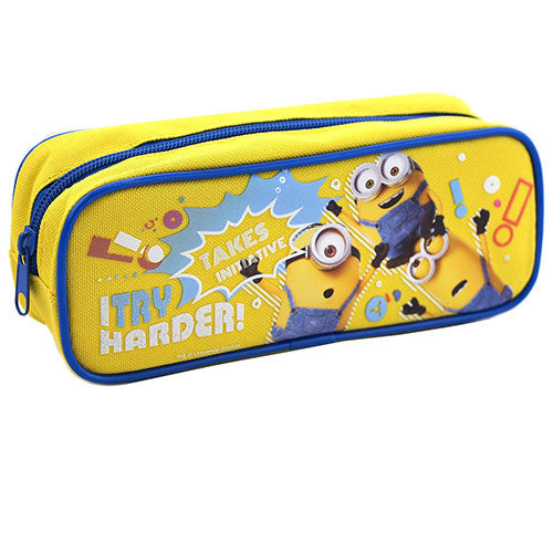 Despicable Me Minions Single Zipper Yellow Pencil Case