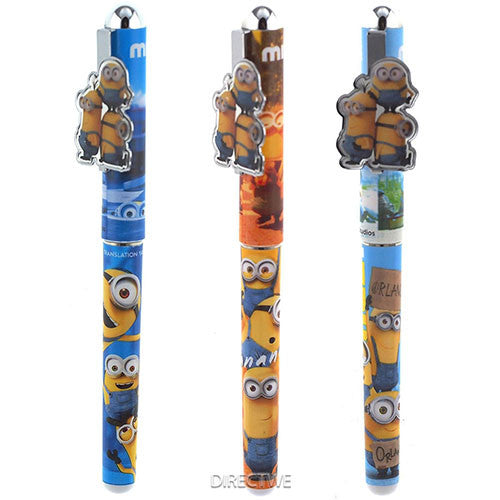 12 Minions Authentic Licensed Roller Pens Assorted Colors ( 1 Dozen )