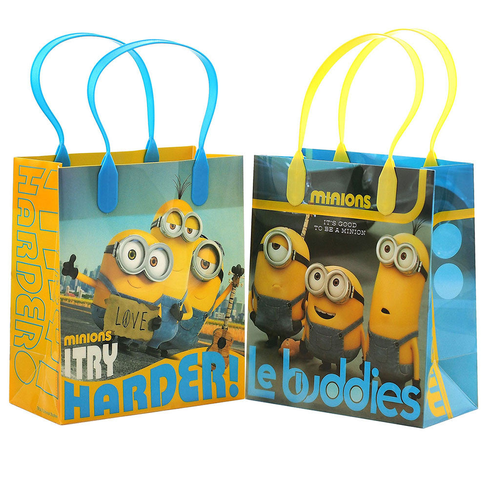 Girl Minions Birthday Party/ Party Favor /goodie Bags 12 Bags