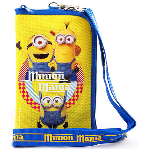 Despicable Me Minions Character Yellow Lanyard with Detachable Cellphone Case Or Coin Purse