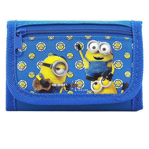 Despicable Me Minions Authentic Licensed Blue Trifold Wallet