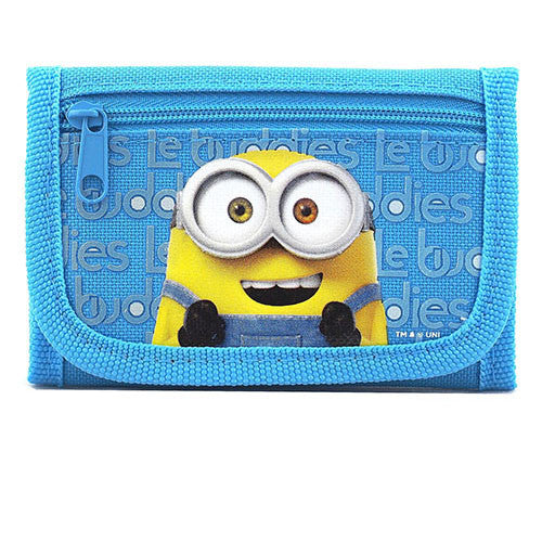 Despicable Me Minions Authentic Licensed Sky Blue Trifold Wallet