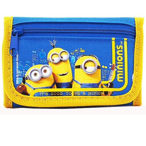 Despicable Me Minions Character Blue Trifold Wallet